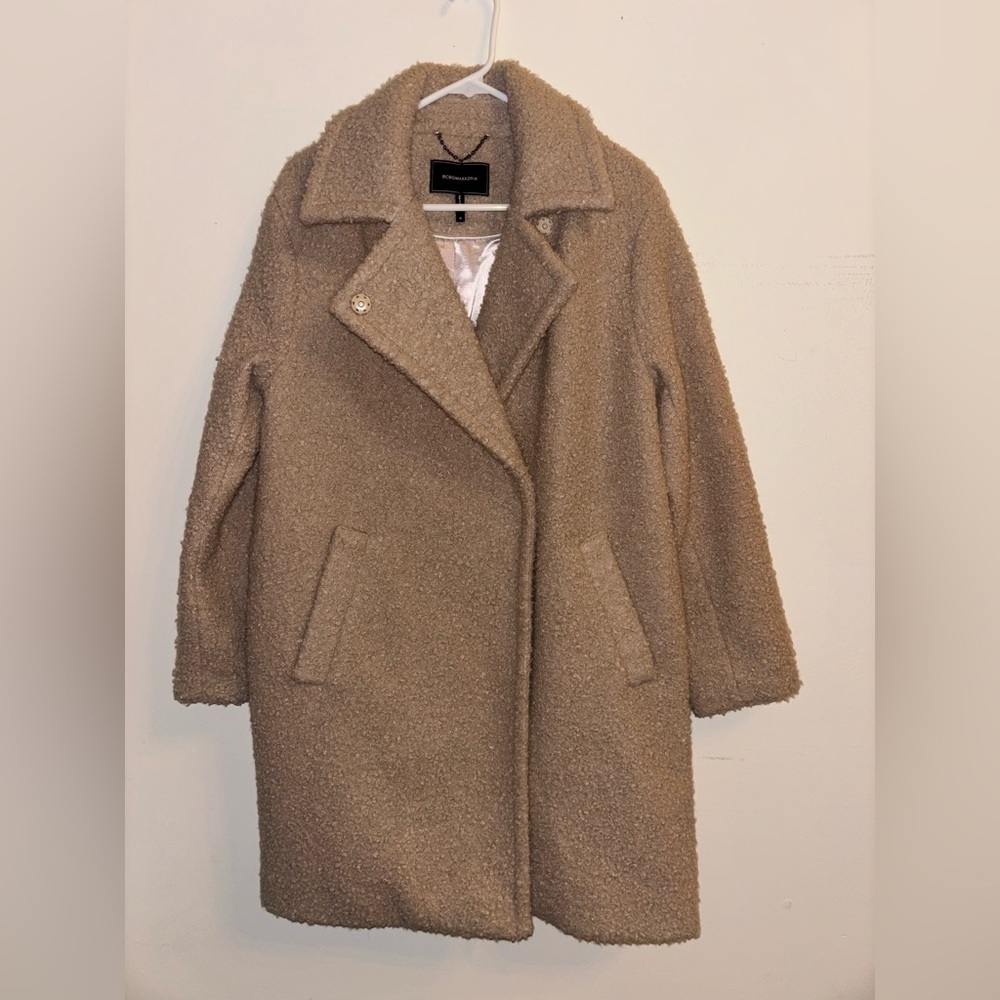 BCBGMaxAzria Tan Teddy Jacket